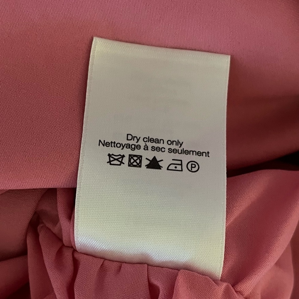 VERONICA BEARD | Gabriella Cotton Silk Halter Dress in Pink Sherbert | Size 2 - Picture 13 of 13